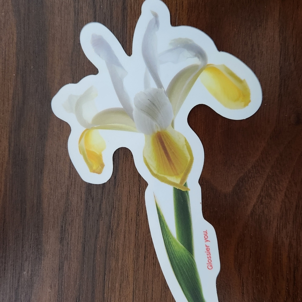 Glossier Iris plant sticker